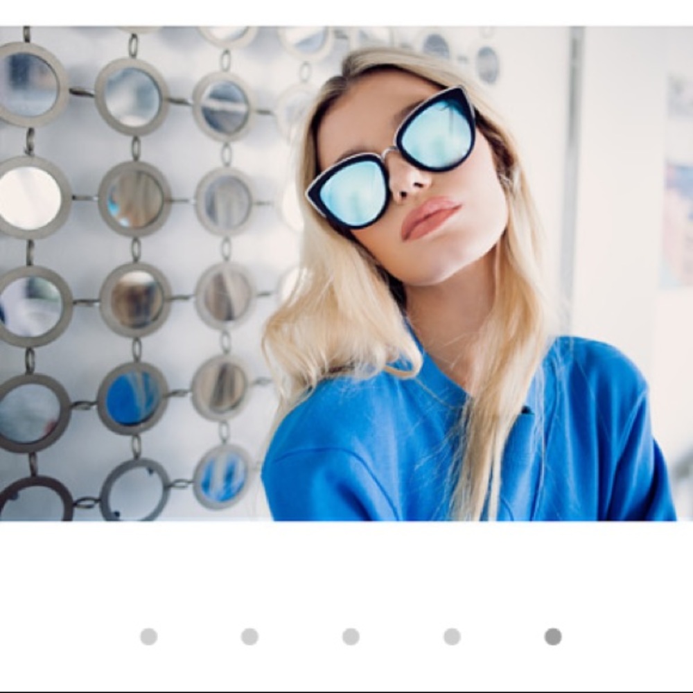 Quay Australia My Girl Blue/Black Sunglasses